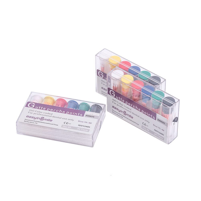[Australia - AusPower] - Gutta Percha Paper Points 2 Packs .02/.04/.06 Taper for Dental Endodontic Root Canal Treatment (#15-40.04 Taper) #15-40 .04 Taper 