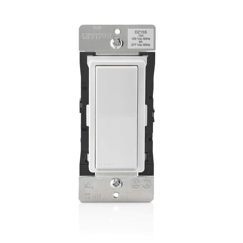 Leviton Decora Smart Switch with Z-Wave Technology, DZ15S-R52, White with Ivory and Light Almond Faceplates