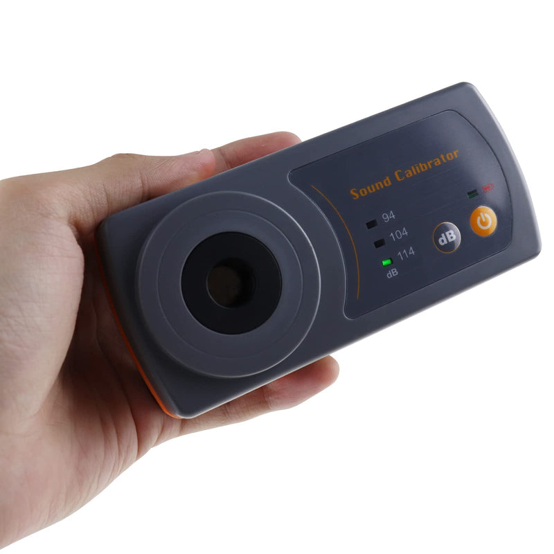[Australia - AusPower] - Sound Level Calibrator Precise Decibel Meter Calibrator 94dB & 104dB & 114dB Calibrator with Three Calibration Level for Professional Sound Level Meters 