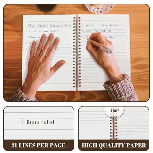 IAFQWDS Islamic Notebook Journal, Religious Quran Prayer Journal, Muslim Ramadan Gifts for Women Men Hardcover Spiral Notebook 5.5x8.3 Inch