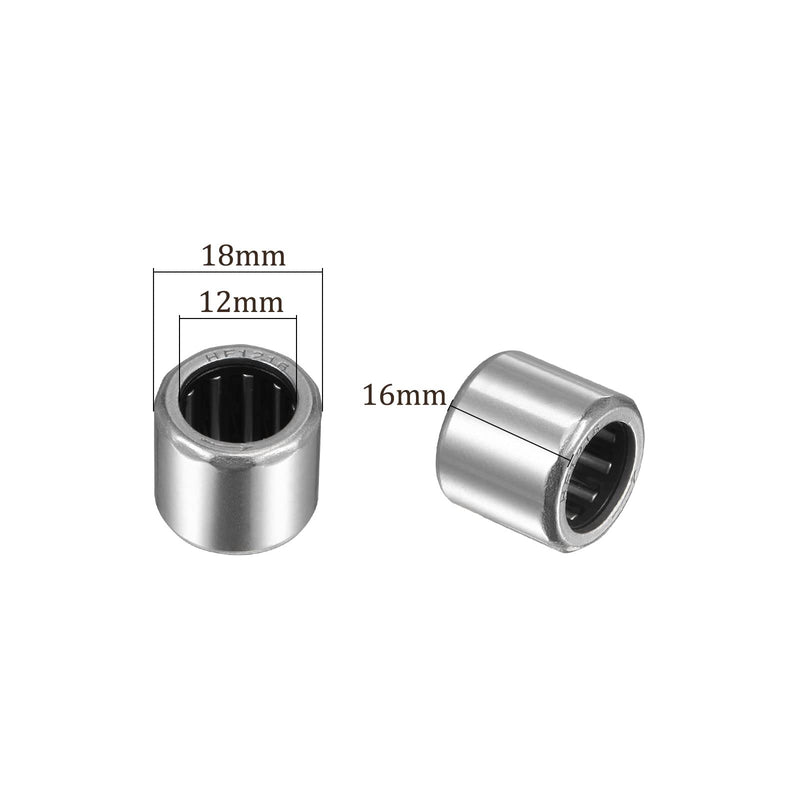 [Australia - AusPower] - 5pcs HF1216 Needle Roller Bearings - [12mm x 18mm x 16mm] One Way Clutch Bearing for Transmission Use, Chrome Steel Rollers 12mmx18mmx16mm 5 