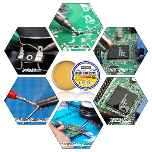 Rosin Flux, Soldering Paste Flux, Electronic Flux for Soldering for SMD PCB Welding (2.29oz/65g)