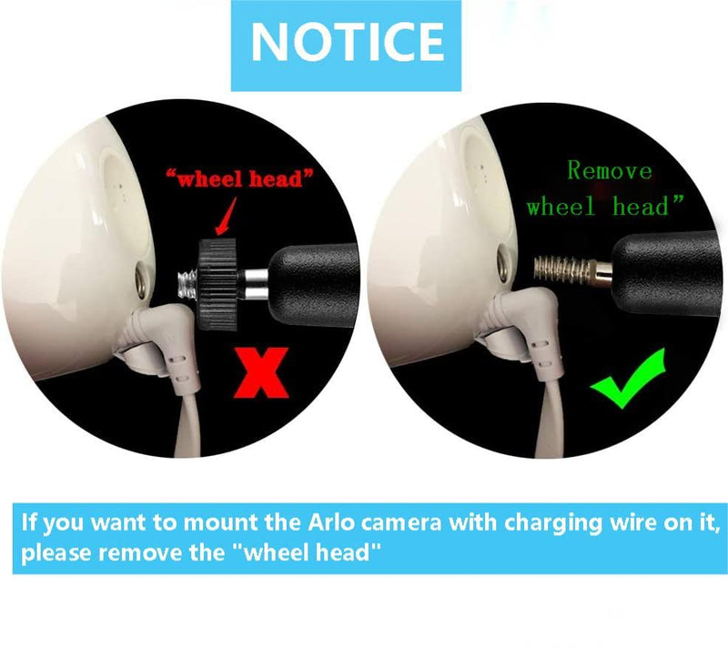 [Australia - AusPower] - 2 Pack Adjustable Security Wall Mount for Ring Camera&Stick Up Cam Battery,Indoor Outdoor Mount Bracket for Arlo HD/2/3/4,Ceiling Mount Kit for Plug-in HD Security Cam, Adhesive or Screw,No Drill 