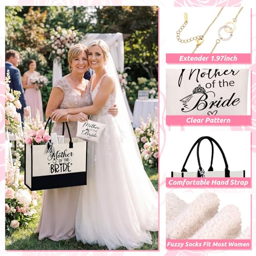 Amyhill 7 Pcs Mother of The Bride Gift Set for Women Mob Gifts for Mother