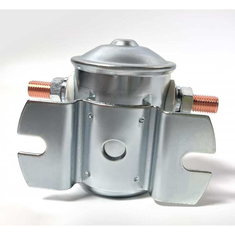 24059 12V Continuous Duty SPST Solenoid - Heavy Duty Insulated Starter Relay for Automotive, Marine & Industrial Applications
