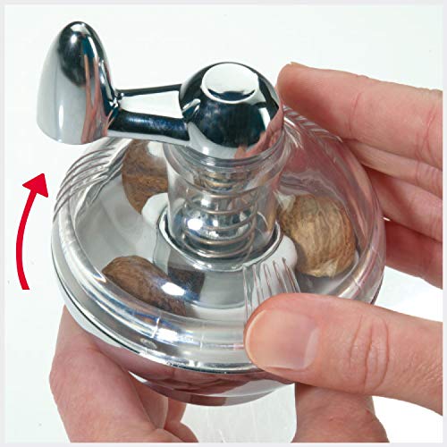 Westmark Nutmeg Grinder, With Storage Area, Plastic/Stainless Steel, Silver/Transparent, 69572260 Mill