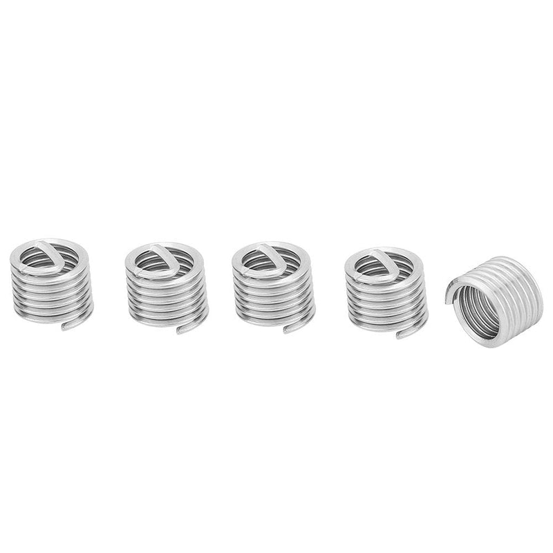 [Australia - AusPower] - M6 Wire Screw Sleeve, 100pcs M6 x 1.0 x 1.5D 304 Stainless Steel Thread Repair Insert Tool Wire Sleeve Helical Inserts Assortments Kit 