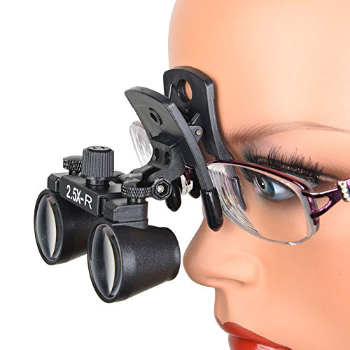 [Australia - AusPower] - 2.5X Binocular Loupes DY-109 Clip-on Type Magnifier Optical Glass 