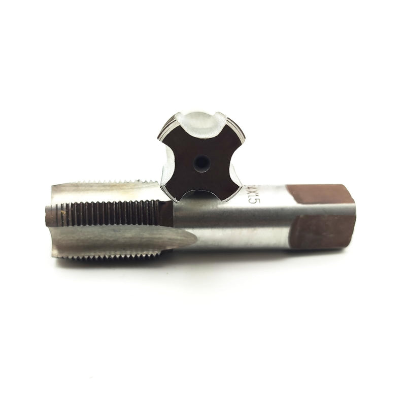 AtticZone M24 x 1.5 Metric Hand Thread Tap, Right Hand, Alloy Tool Steel, 1 Taper Tap, 1 Plug Tap for Metal Working DIY Industrial M24x1.5
