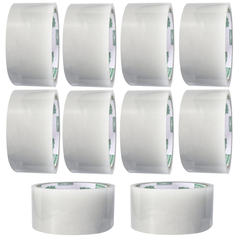 BookGuard 2 Inch Stretchable Clear Book Repair Tape, Book Repair Poly Tape, 15 Yard Roll - Case of 10