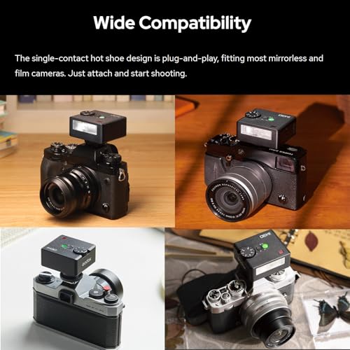 Godox iM30 Camare Flash,Mini Flash Speedlite,GN15 with 13 Levels Flash Power, CCT 6500K±200K with S1/S2 Optical Control for Fuji, for Canon, for Nikon, for Sony, for Olympus Camera