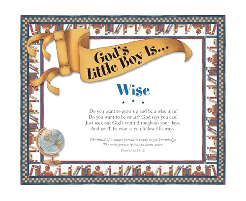 God's Wisdom for Little Boys: Christian Picture Book Building Biblical Character Through Proverbs
