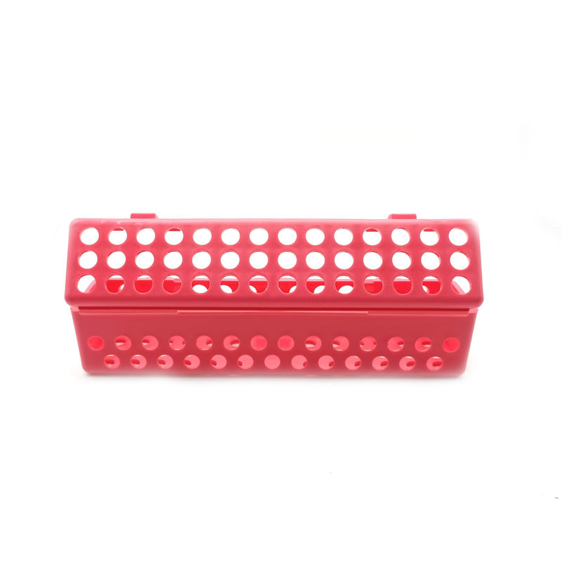 [Australia - AusPower] - Dental Instrument Sterilization Box Dental Autoclave Plastic Sterilization Cassettes Box (Pink) Pink 