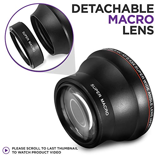 Altura Photo 52mm Wide Angle Lens with Macro for Nikon DSLR Cameras