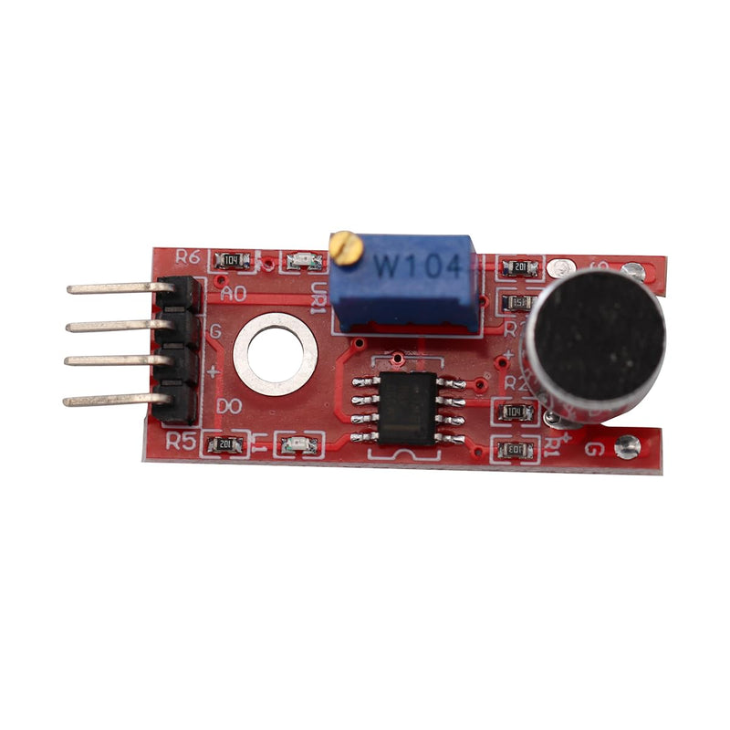 KY-037 4 Pin Voice Recognition Sensor Module Sound Recognition Module Microphone Transmitter for Intelligent Robot Car Kits with Cable (Pack of 3)
