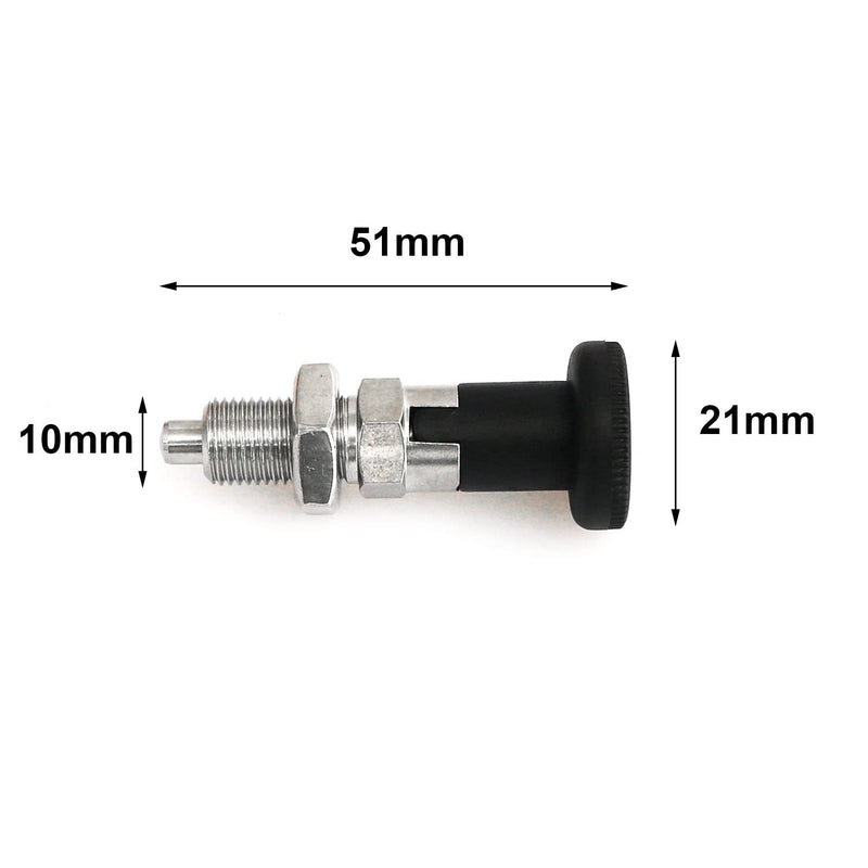 Push Fit Ball Nose Spring Plunger Stainless Steel Spring Self-Locking Knob Plunger Spring Indexing Plunger M10 M12