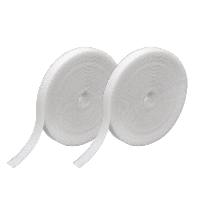 Sscon 2Rolls 5mX10mm Nylon Carpet Marker Strips Sentence Strip Stickers for Office White