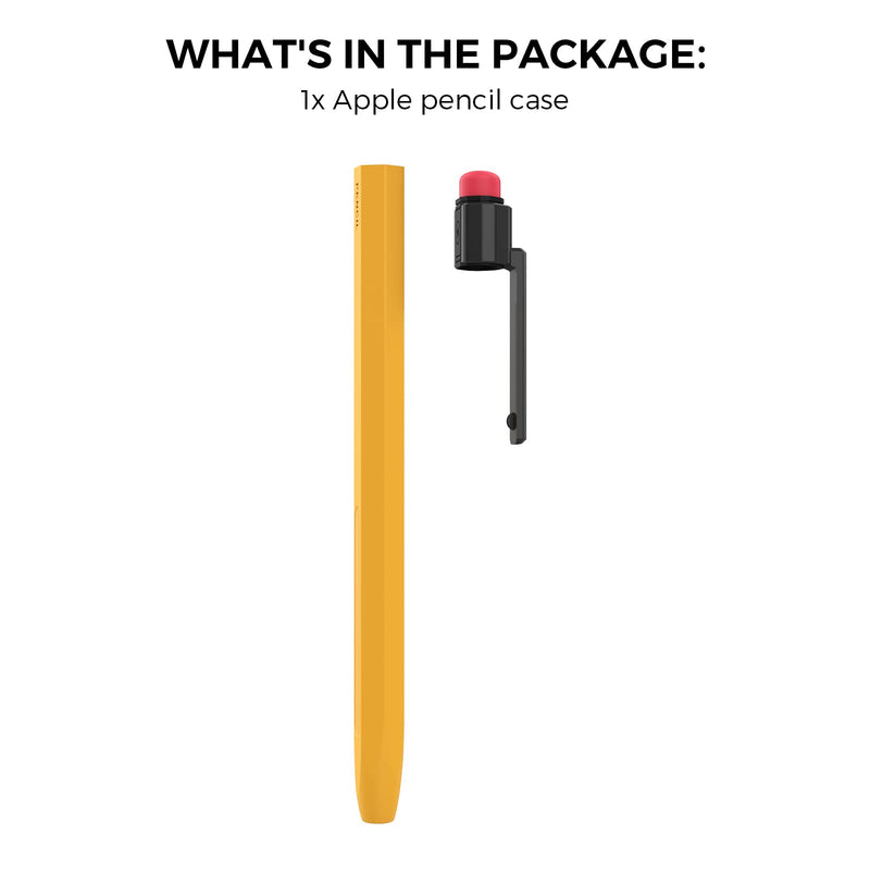 [Australia - AusPower] - iPencil Case Sleeve Silicone Protective Cover Perfect Grip Skin Classic Design with Sturdy Clip Compatible with Apple Pencil 2nd Generation (Classic) 