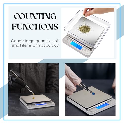 Copkim 20g calibration weight for digital gram scale with tweezers and stainless steel accessories