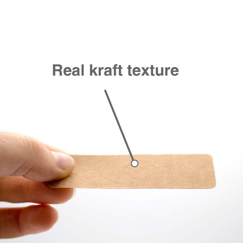ChromaLabel 1 x 3 Inch Permanent Kraft Rectangle Labels, 250 Labels per Dispenser Box 1" x 3"