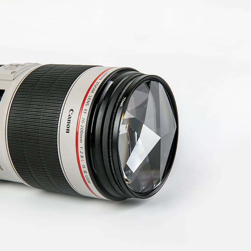 Pentaprism Filter Special Effects 77mm FX Glass Dazzling Film Large Screen Anamorphic DSLR Video Photography Camera Accessories 77mm Pentaprism