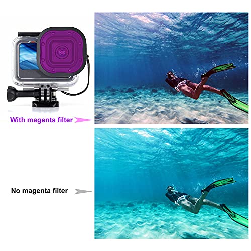 4-Pack Dive Filter for GoPro Hero 13 12 11 10 9 8 Official Housing