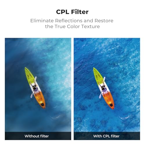 K&F CONCEPT CPL VND Effect Filter Kit for DJI Osmo Action 6 Snap on-3Pack VND+CPL+Black Diffusion 1/4