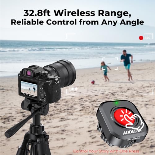 AODELAN Wireless Camera Video Record Button for Top/Side Handle