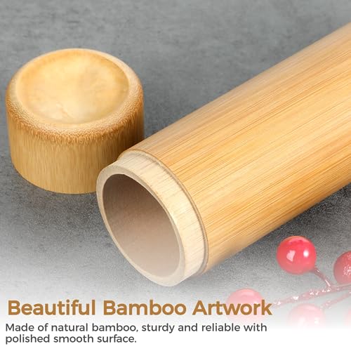 4PCS Bamboo Scattering Urns for Human Ashes, Cremation Ashes Tube Urns, Small Bamboo Scattering Urns for Dog Cat Pet Ashes, Scattering Your Loved One’s Ashe in Your Favorite Place