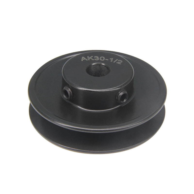 [Australia - AusPower] - Zeberoxyz AK30 Single Groove Web Sheaves,3.0" OD 1/2" Bore V-Belt Sheave Cast Iron for V-Belt (1/2"Bore-3.0"OD, 1 Groove) 1/2"Bore-3.0"OD 