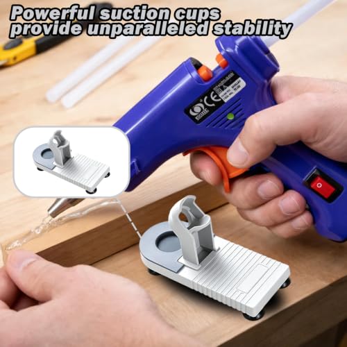 Miiwiioa glue gun stand for DIY, crafts, and homeschooling projects, shown as an adhesive dispenser accessory