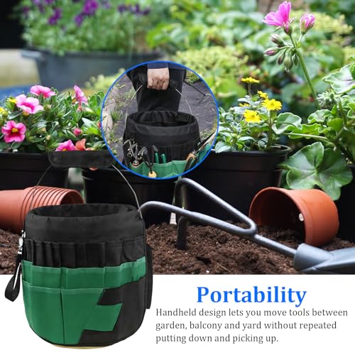 KENRCLVD bucket tool bag organizer with 42 pockets for 5-gallon buckets, tools not included