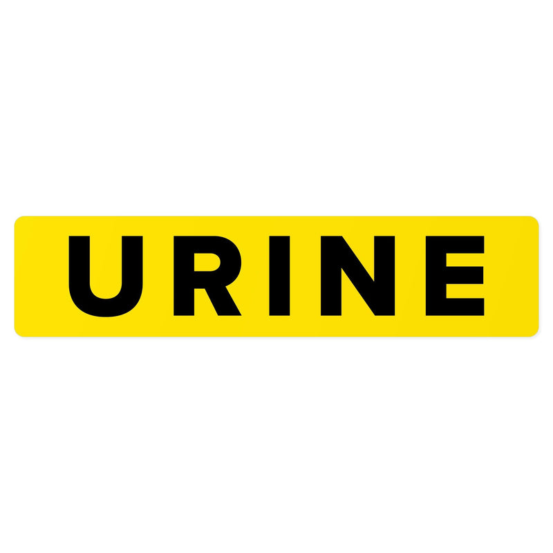Urine Specimen Medical Labels, High-Visibility, 1.625" x 0.375", 500 Labels/Roll
