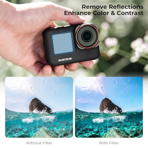 K&F CONCEPT ND/PL Lens Filter Kit for GoPro Hero 13/12/11/10/9 ND8/PL+ND16/PL+ND32/PL+ND64/PL