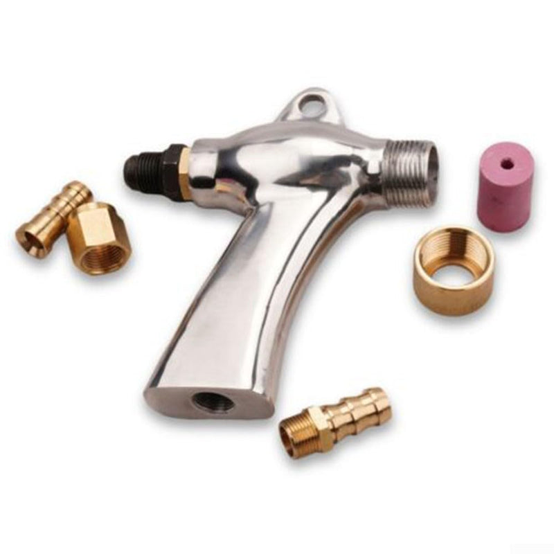 DAZZLEEX Handheld Box Type Sandblasting Gun, Sand Blaster Tool Kit W/5 Ceramic Nozzles for Sand Blaster