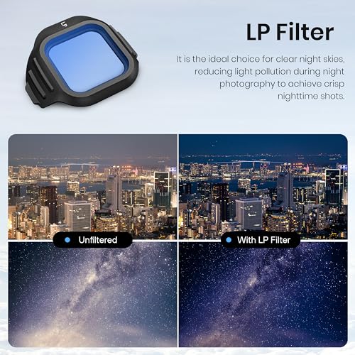 STARTRC Filter Set for DJI Mini 5 Pro Accessories, 6 Pack Black Diffusion Mist/LPR/UV/ND16/64/CPL Mini 5 Pro Drone Lens Filters, Multi Coated HD Optical Glass 6 pack LPR/BM/UV/CPL/ND16/64