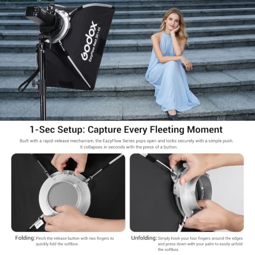Godox EazyFlow Rect 30x45 / 11.8x17.7 Foldable Softbox EazyFlow Rect 30x45cm 11.8x17.7