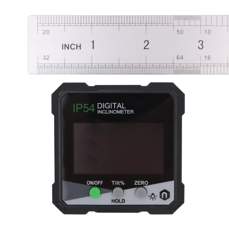 [Australia - AusPower] - Digital Angle Finder Angle Gauge with LCD Mini Inclinometer Angle Measuring Tool with Magnetic Base for Carpenters Home 