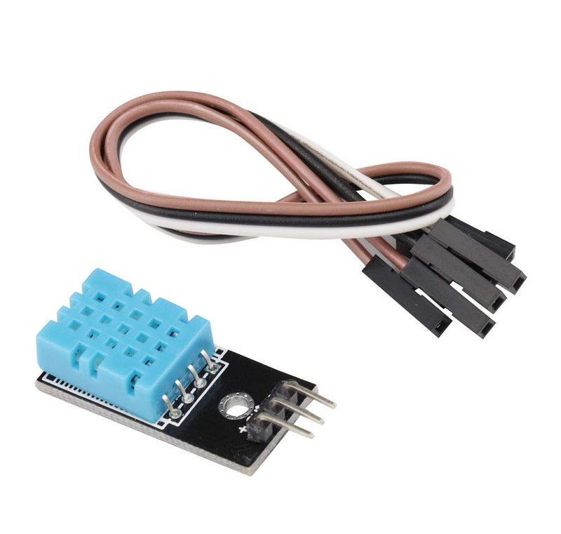 [Australia - AusPower] - 3PCS Digital DHT11 Temperature Humidity Sensor Module Temperature and Humidity Detector 3.3V-5V 20%-95% Environmental Temperature Humidity Induction Probe with Wires 