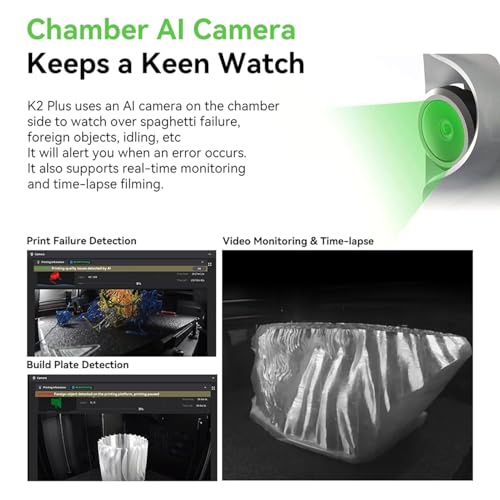 Creality Original K2 Plus AI Chamber Camera, Advanced Intelligence Cam