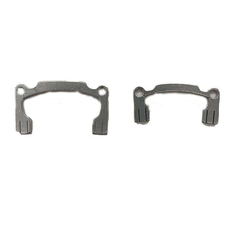 [Australia - AusPower] - 2pcs Dental Polishing Strips Holder, Dental Sanding Strips Sandpaper Stainless Holder for Teeth High/Low Crown Interproximal Restorative Polishing 