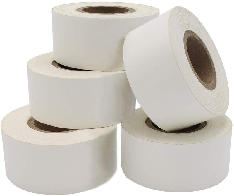 ChromaLabel 1 inch Color Code Labeling Tape Value Pack, White Color Code Tape, 500 inch per Roll, Case of 5 1" Wide, 13.89 Yards