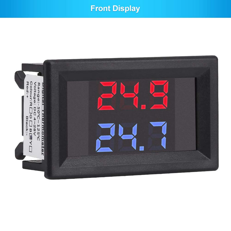 [Australia - AusPower] - PEMENOL Red + Blue Dual Display Digital Thermometer Digital thermometer with NTC waterproof metal sensor 
