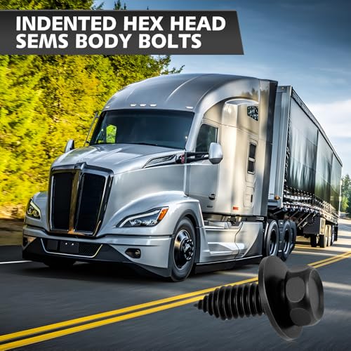 CHENACC 5/16"-18 x 7/8" indented hex head SEMS body bolt, 50-piece set