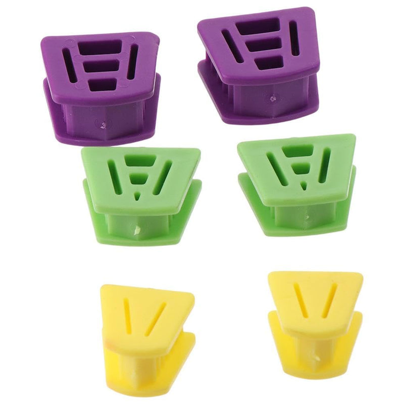 [Australia - AusPower] - 6 Packs Dental Bite Blocks,Dental Oral Silicone Mouth Prop Bite Blocks,Dental Bite Blocks Mouth Props 