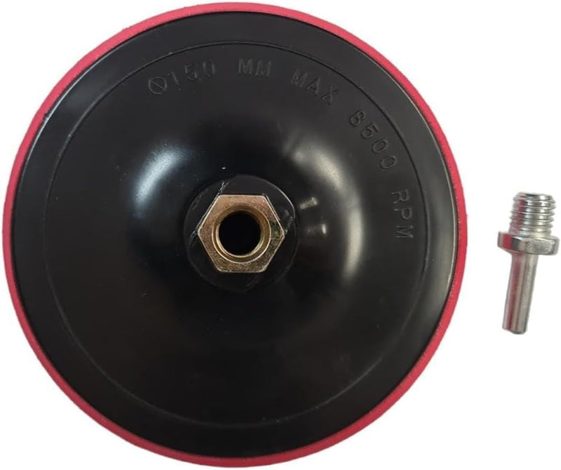 [Australia - AusPower] - Sanding disc for angle grinders with Velcro fastener - 100 mm/115 mm/125 mm/150 mm/180 mm - centre connection 45 mm with support nut 12 mm (100 mm, plastic) 