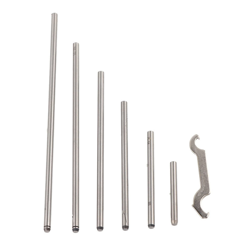 [Australia - AusPower] - High Accuracy Round Head Depth Micrometer Measuring Tool Stainless Steel High Accuracy Round Head Depth Micrometer Measuring Tool 4/6pcs Connecting Rods(6inch) 6inch 