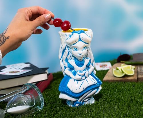 Geeki Tikis Disney Alice In Wonderland Alice Ceramic Mug | Party Cocktail Tumbler For Liquor and Beverages | Holds 20 Ounces