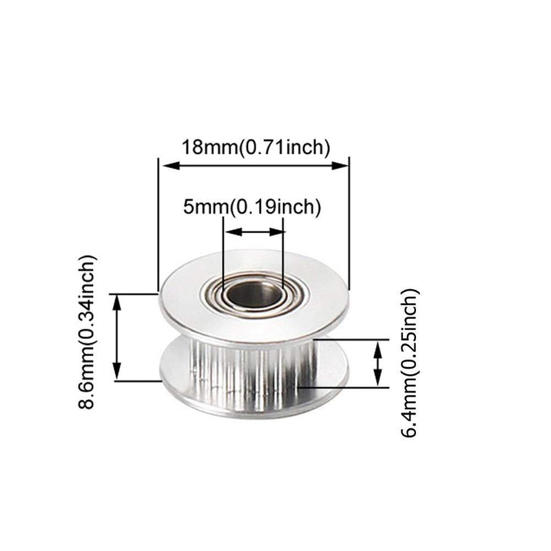 Zeberoxyz Upgrade 2020 Profile X-axis+2040 Profile Y-axis Synchronous Belt Stretch Straighten Tensioner for CR-10/CR10S/CR-10 V2/ CR-10 V3 3D Printer Parts (X2020+Y2040)