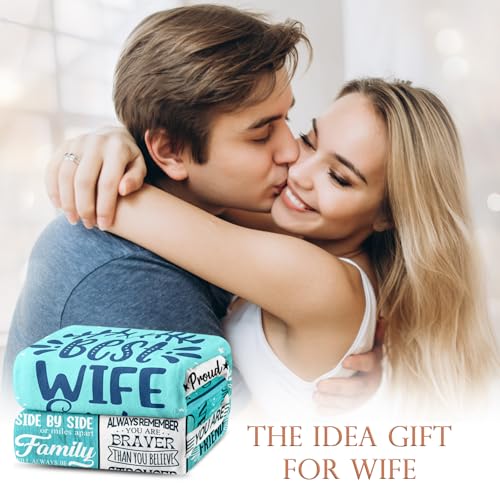 Birthday Gifts for Wife from Husband, Best Wife Blanket 60"x80" Wife Gifts 60"x80"